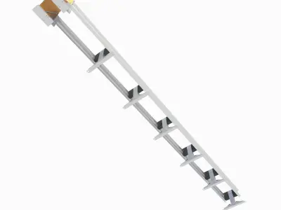 Highway bumper 3d model Low-poly 3D model