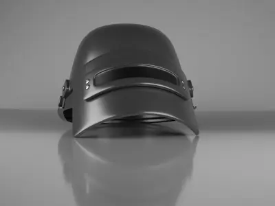 Helmet level 3 of PUBG Low-poly 3D model