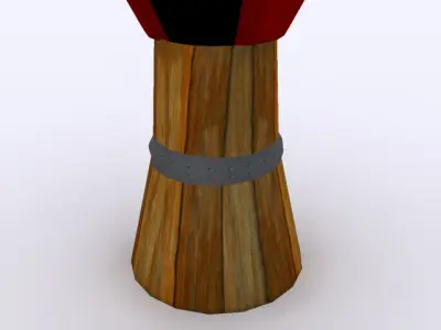 Low poly Defence Tower Free low-poly 3D model