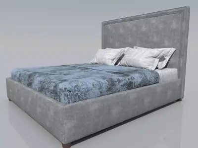 Hamilton bed Free 3D model