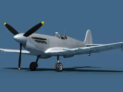 Supermarine Spitfire Mk5C V00 3D model