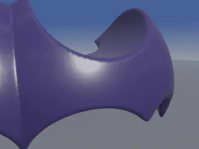 Bat Logo V2 Batarang 3D print model