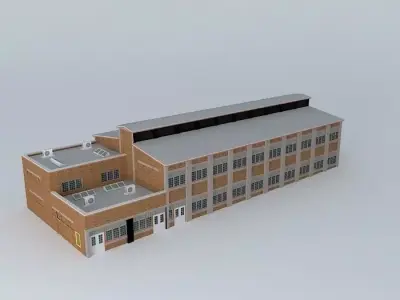 Factory Condominiums Free 3D model