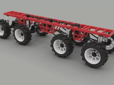 Chassis 8x8 3D model
