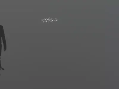 FeatherShoot02 300 Low-poly 3D model