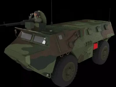 VAB 4x4 Low-poly 3D model