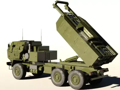 M142 HIMARS MLRS 3D model
