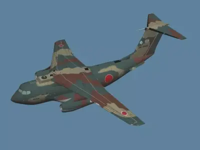 Japan Air Self-Defense Force KAWASAKI C-1 Cargo Plane 3D model