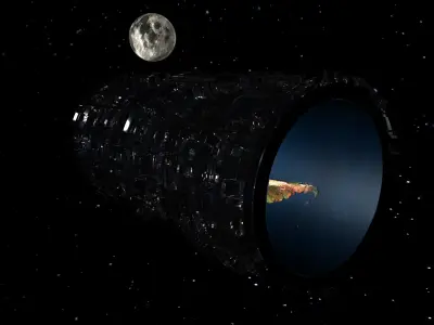 Abstract planet earth 3D model