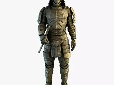 Statue of a Samurai 3D model