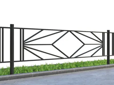 Lawn fences Part 1 3D model