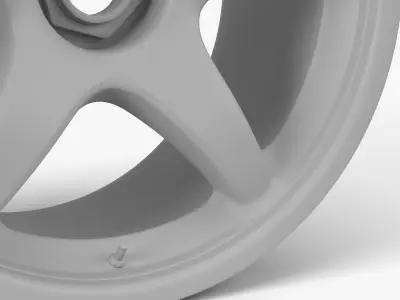 OZ Racing Wheel Low-poly 3D model