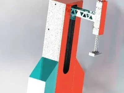 Cantilever laminate mechanism 3D model