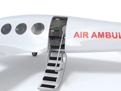  Medical Alice Eviation Electric Aircraft with Interior 3D model