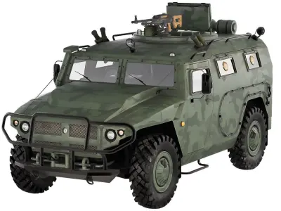 Gaz Tiger M 23115 3D model