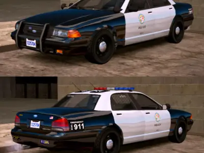 GTA 5 Ford Crown Victoria Police Car Free 3D model