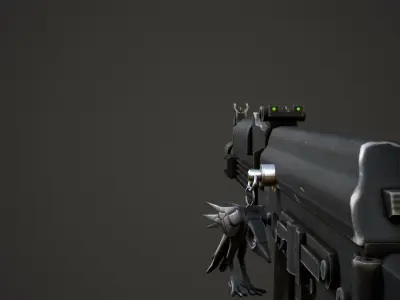 Raven Weapon Charm - Low Poly Game Ready Low-poly 3D model