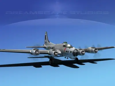 Boeing B-17G Flying Fortress  HP V05 3D model