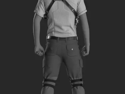 Agent Man 1 - Marvelous Designer with Video Process - Update 3D model