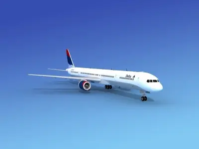 Boeing 757-300 Delta 2 3D model