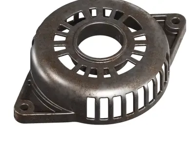 Rusty Alternator Housing 3D model