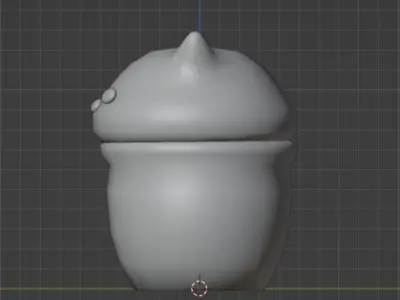 Low Poly Cat in Pot Free 3D model