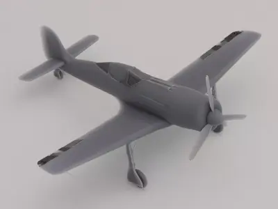 Focke-Wulf Fw 190 Fighter-bomber Germany WWII 1940 3D print model