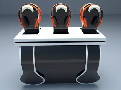 Display Table Headset 3D model