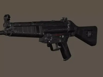 Ultimate MP5 Pack Low-Poly 3D Model Low-poly 3D model