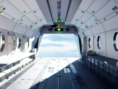 Aircraft Cabin 3D model