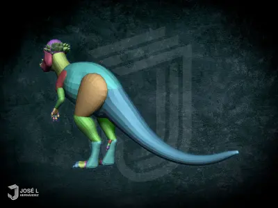 Basemesh Pachycephalosaurus 3D model