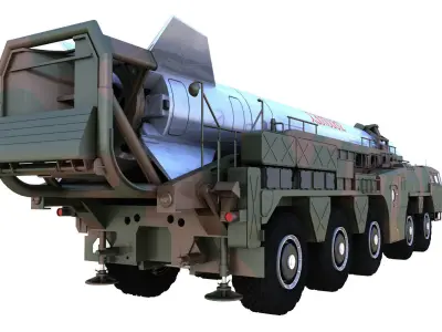 Nodong Missile launch vehicle  3D model