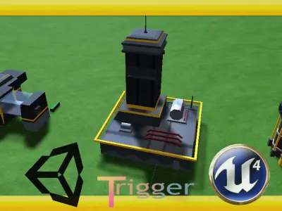 Pack Sci-fi X Free low-poly 3D model