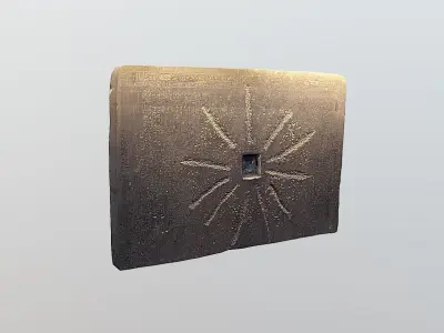 Shabaka Stone - Ancient Egypt Low-poly 3D model