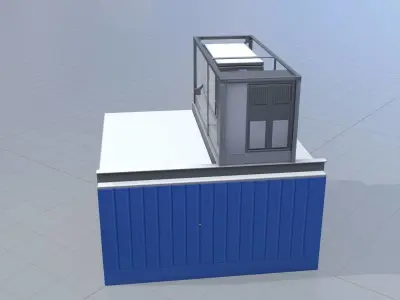 Power storage container 1 Low-poly 3D model