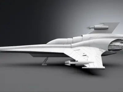 Colonial Viper Mk VII scale model 3D print model