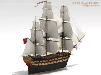 HMS Leopard 3D model
