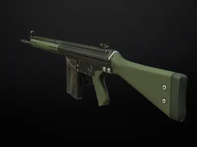 GEWHER 3 - G3 - Model and Textures Low-poly 3D model Low-poly 3D model