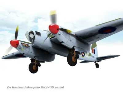De Havilland Mosquito MkIV 3D model