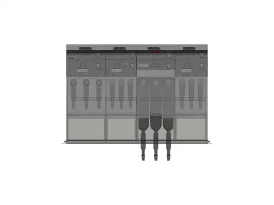 Medium voltage ring main unit RM6 IIQI Free 3D model