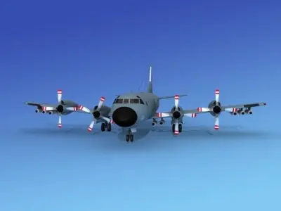 Lockheed P-3 Orion Chile 3D model