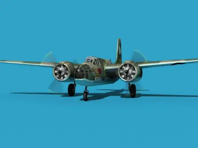 Douglas A-20E Havoc V02 3D model