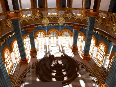 Golden Dome 3D model