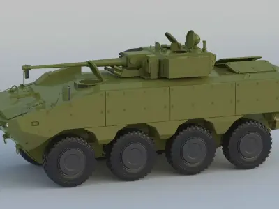 Iveco SuperAV 8x8 Armored Vehicle 3D model