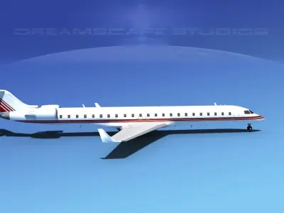 Bombardier CRJ900 Corporate 3 3D model