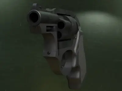 Ruger LCR Low-poly 3D model