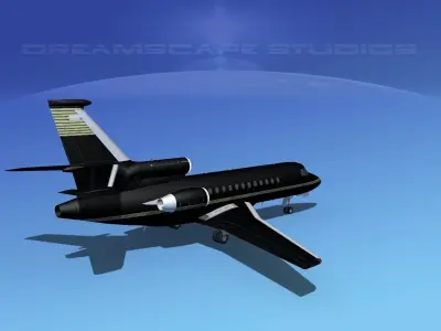 Dassault Falcon 900 V07 3D model