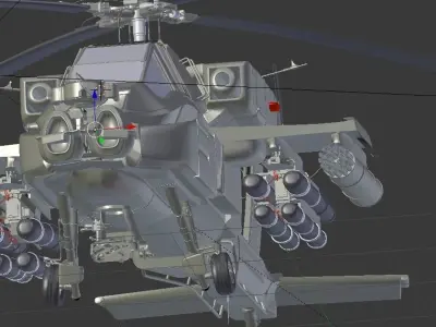 Apache Helicopter  3D model