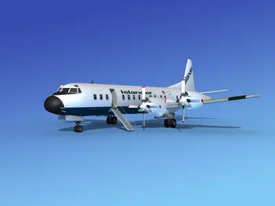 Lockheed L-188 Electra HP Islander 3D model