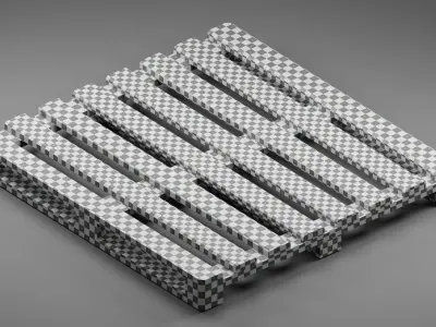 Game ready 3D Wood Pallet Free low-poly 3D model